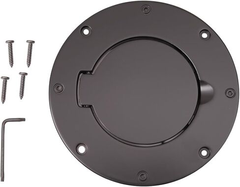 Rugged Ridge | Gas Cap Door, Non-Locking, Black | 11425.02 | Fits 1997-2006 Jeep Wrangler TJ in Saudi Arabia