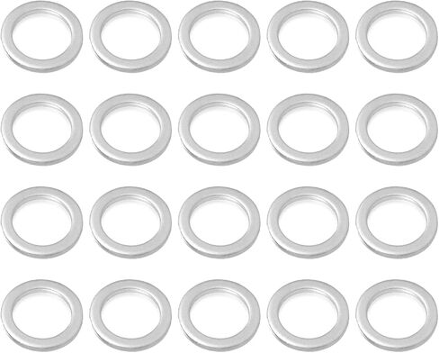 20 PCS Oil Drain Plug Crush Washer M14 Gasket Seal Ring Fits for Accord, Civic, Ridgeline, Odyssey, CR-V, Pilot and More 94109-14000, 007603-014106, 21513-23001, 9956-41-400 in Kuwait