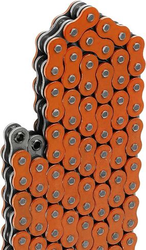 Caltric O-Ring Orange Drive Chain Compatible with Kawasaki Kx125 Kx-125 Kx 125 1985 1987 1994 1995 1999-2004 in Saudi Arabia