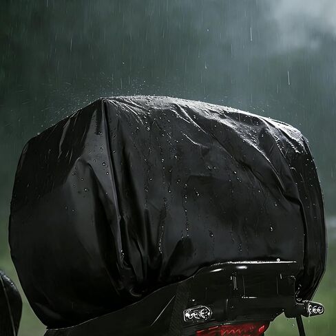 حقيبة ذيل الدراجة النارية، مقصورة أمتعة مقاومة للماء قابلة للتوسيع 20L-26L، مناسبة لحقيبة تخزين الرف الخلفي لنماذج الدراجات النارية المختلفة، أسود in Kuwait