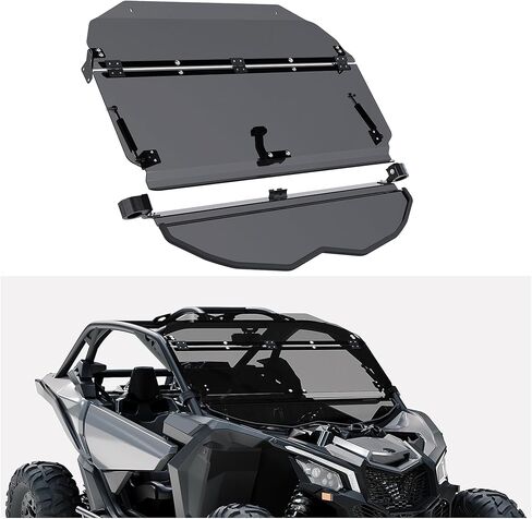 زجاج أمامي قابل للطي متوافق مع Can-Am Maverick X3 Turbo/X DS/X RC/X MR/X RS/MAX 2017+ in Kuwait