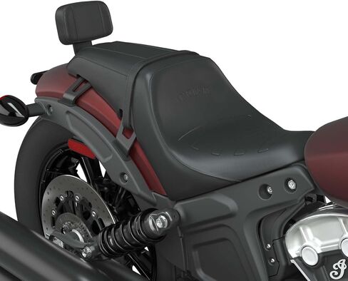 Indian Motorcycle Syndicate Passenger Backrest, Low Profile, Fits Scout Bobber, Scout Rogue, More - All-Weather Black Vinyl, for Comfort and Support - 2889429-VBA in Saudi Arabia