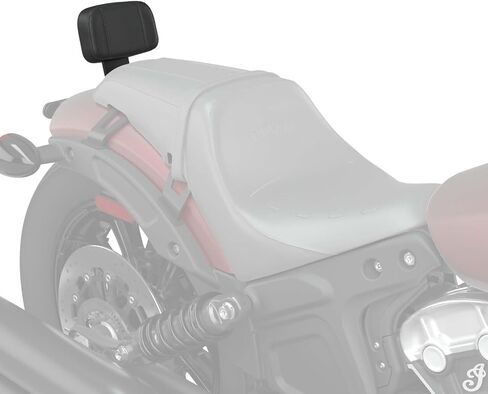 Indian Motorcycle Syndicate Passenger Backrest, Low Profile, Fits Scout Bobber, Scout Rogue, More - All-Weather Black Vinyl, for Comfort and Support - 2889429-VBA in Saudi Arabia