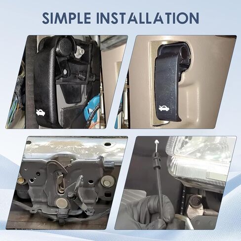 Hood Release Cable & Handle Assembly Compatible with 1999-2007 Chevy Avalanche Silverado Suburban Tahoe, GMC Sierra Yukon, Escalade - Replaces 15142953 912-017 in Saudi Arabia