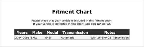 ناقل الحركة اليدوي محمل تروس التباطؤ العكسي متوافق مع ناقل الحركة الأوتوماتيكي BMW 545i 2005 2004 P-3467585 in Saudi Arabia