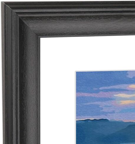 إطار صورة Mxtallup مقاس 21 × 30 إطار ملصق من الخشب الصلب الأسود مقاس 17 × 26 مع حصيرة بيضاء وأجهزة تعليق تناسب إطار صور مقاس 21 × 30 أو 17 × 26 (T23B2130W1726) in Saudi Arabia