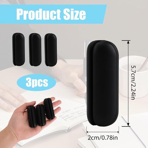 مجموعة أقلام رصاص مرجحة مكونة من 3 قطع مع أوزان أقلام الرصاص، تساعد في الكتابة اليدوية لتحسين الإمساك والتحكم، مثالية لكبار السن، والذين يعانون من ارتعاش اليد والتهاب المفاصل والاحتياجات الخاصة، أسود in Kuwait