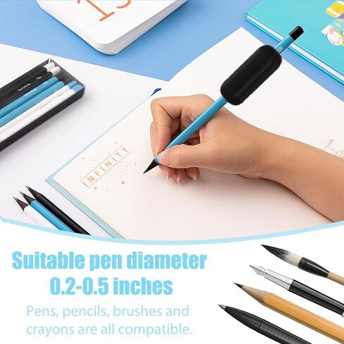 مجموعة أقلام رصاص مرجحة مكونة من 3 قطع مع أوزان أقلام الرصاص، تساعد في الكتابة اليدوية لتحسين الإمساك والتحكم، مثالية لكبار السن، والذين يعانون من ارتعاش اليد والتهاب المفاصل والاحتياجات الخاصة، أسود in Kuwait