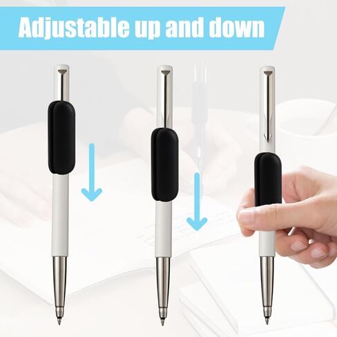 مجموعة أقلام رصاص مرجحة مكونة من 3 قطع مع أوزان أقلام الرصاص، تساعد في الكتابة اليدوية لتحسين الإمساك والتحكم، مثالية لكبار السن، والذين يعانون من ارتعاش اليد والتهاب المفاصل والاحتياجات الخاصة، أسود in Kuwait