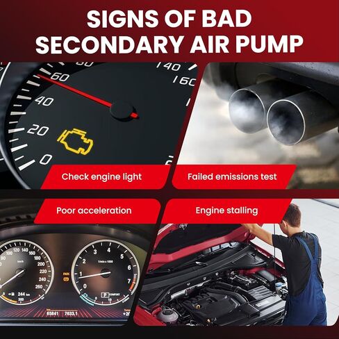 مضخة حقن الهواء الثانوية MOCA تناسب Ford 2006-2011 Focus 2.0L، 2006-2011 Focus 2.0L، 2006-2009 Fusion 2.3L، لـ Buick 2005-2009 Allure، لتويوتا 2009-2014 تندرا 5.7L، 2007-2014 تندرا 5.7L in Kuwait