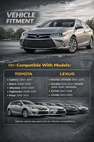 CF10285 Cabin Air Filter, H11 High-Airflow Composite Media, Low Restriction for Strong AC Airflow, Fit for Select Camry Corolla RAV4 4Runner Vehicles, Confirmed Fit in Kuwait