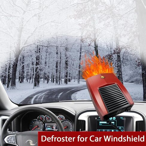 سخانات السيارة 12 فولت 150 وات للمركبة، سخان السيارة الذي يتم توصيله بولاعة السجائر، مزيل الصقيع عن الزجاج الأمامي، تسخين سريع، متوافق مع جميع المركبات 12 فولت بما في ذلك السيارات والشاحنات والمركبات الترفيهية والقوارب in Kuwait