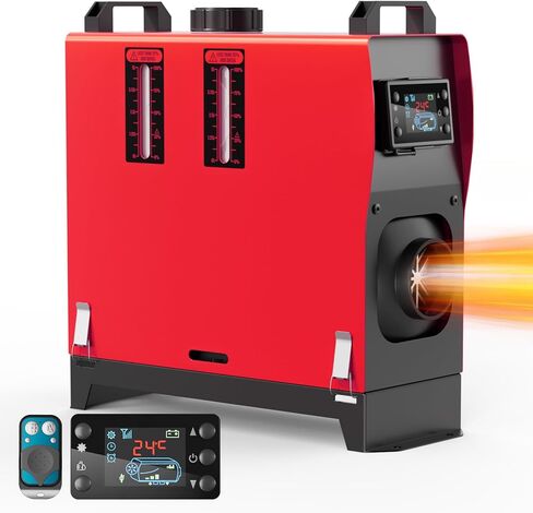8KW Diesel Heater, 12V Portable Parking Heater, All in One Diesel Air Heaters with Remote Control and LCD Screen， Fast Heating with 1.3Gal Fuel Tank, for Campers RV Truck Boat Bus Car in Saudi Arabia