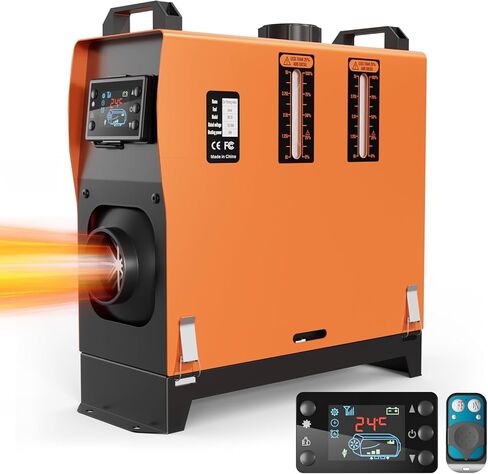 8KW Diesel Heater, 12V Portable Parking Heater, All in One Diesel Air Heaters with Remote Control and LCD Screen， Fast Heating with 1.3Gal Fuel Tank, for Campers RV Truck Boat Bus Car in Saudi Arabia