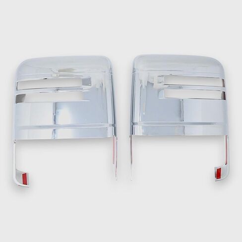 Trim Illusion 2 PCS Chrome Tow Mirror Covers Compatible with 2020-2026 Chevy Silverado & GMC Sierra 2500/3500 HD (With Turn Signal Cutouts) in Saudi Arabia