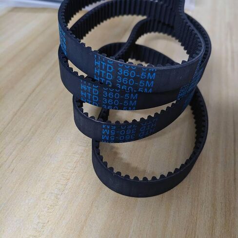 سيور محرك، HTD 360mm-5M-15mm، لألواح التزلج الكهربائية، 4 قطع، أسود in Kuwait