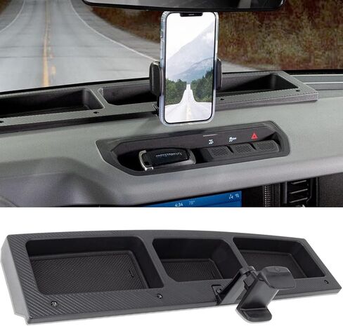 IAG I-Line Dash Organizer with Phone Holder for Ford Bronco 2021+ 2/4 Door (Does not fit B&O Sound System Found on LUX Package) in Saudi Arabia
