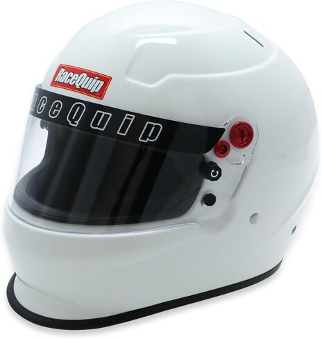 Racequip Helmet, Pro25, Full Face, Snell SA2025, Head and Neck Support Ready, White, Large, Each in Saudi Arabia