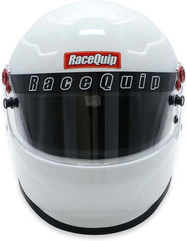 Racequip Helmet, Pro25, Full Face, Snell SA2025, Head and Neck Support Ready, White, Large, Each in Saudi Arabia