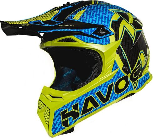 خوذة HAX Havoc Fullface للطرق الوعرة للكبار ATV Motorcross Dirt Bike Snowmobile - خفيفة الوزن ومتينة ومعتمدة من DOT للسلامة in Kuwait