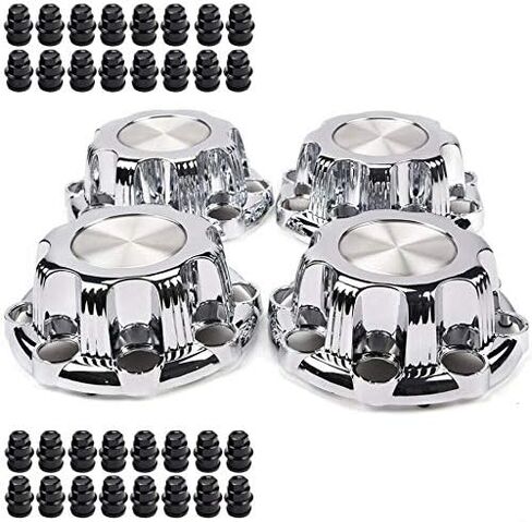PIT66 Wheel Center Caps Hubcaps Cover 17 Inch, Compatible with Ford F350 Super Duty Dually (DRW) 2005-2016 4x4 4Pcs Chrome in Saudi Arabia