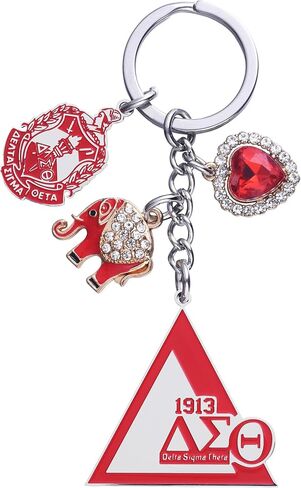 dst نادي نسائي مستوحاة الفيل سحر المفاتيح للنساء، الفولاذ المقاوم للصدأ قلادة القلب، مجوهرات الأخوة، هدايا نادي نسائي صغير كبير in Kuwait