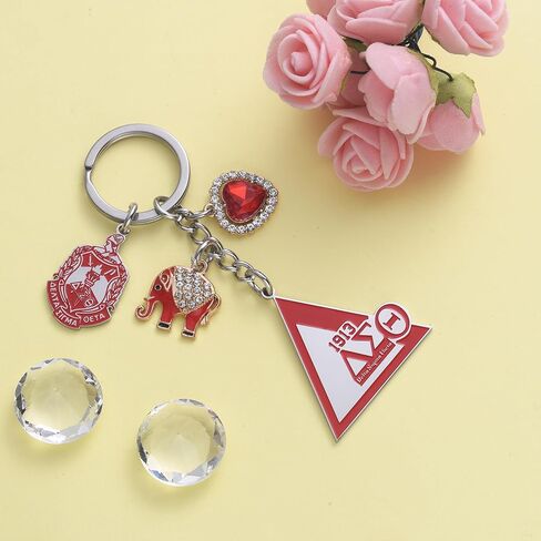 dst نادي نسائي مستوحاة الفيل سحر المفاتيح للنساء، الفولاذ المقاوم للصدأ قلادة القلب، مجوهرات الأخوة، هدايا نادي نسائي صغير كبير in Kuwait