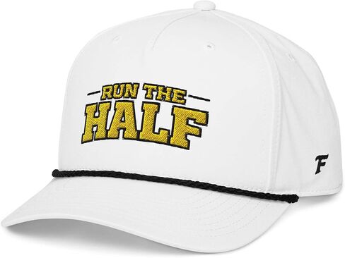 قبعة ريتشاردسون 258 Run The Half Wrestling Rope Snapback - قبعة مسطحة ذات حافة مسطحة قابلة للتعديل مكونة من 5 ألواح in Saudi Arabia