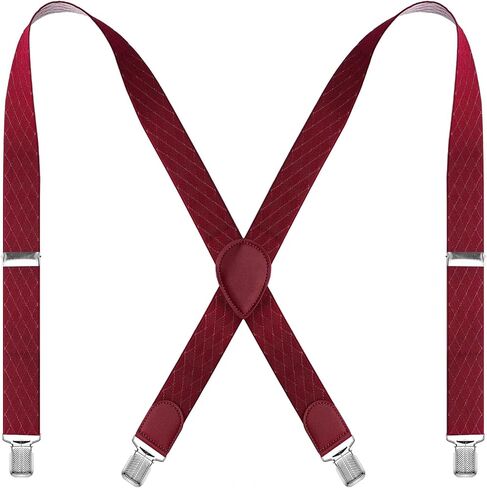 حمالات X-Back للرجال بعرض 1.4 سم قابلة للتعديل مع مشابك شديدة التحمل in Kuwait