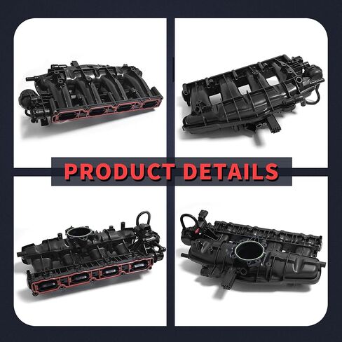 06J133201AS مشعب سحب المحرك مع صمام الملف اللولبي والحشوات والمستشعر متوافق مع VW Jetta EOS Passat Tiguan GTI CC Beetle مناسب لأودي A3 TT Q3 2.0 TSI 06J133201BH 06J133201BD in Kuwait