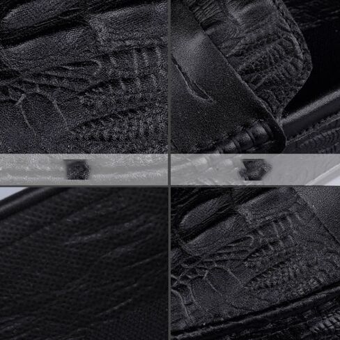 Shoes Men's Black Versatile Casual Slip-on Loafers Business Flat-heeled Soft Soled Oxford Shoes for Wedding Party Driving Men Low-top Comfortable Shoes in Kuwait