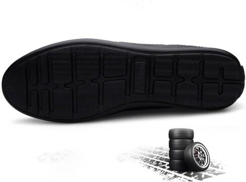 Shoes Men's Black Versatile Casual Slip-on Loafers Business Flat-heeled Soft Soled Oxford Shoes for Wedding Party Driving Men Low-top Comfortable Shoes in Kuwait