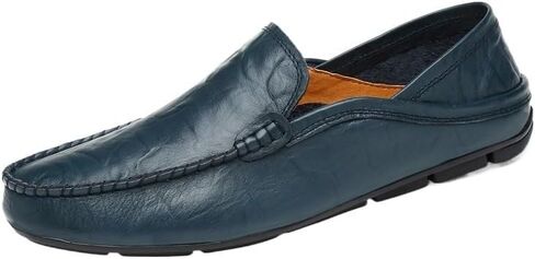 Shoes Men's Casual Slip-on Loafers Versatile Round-Toe Soft-Soled Oxford Shoes Men Comfortable Breathable Shoes for Shopping Travel Driving in Kuwait