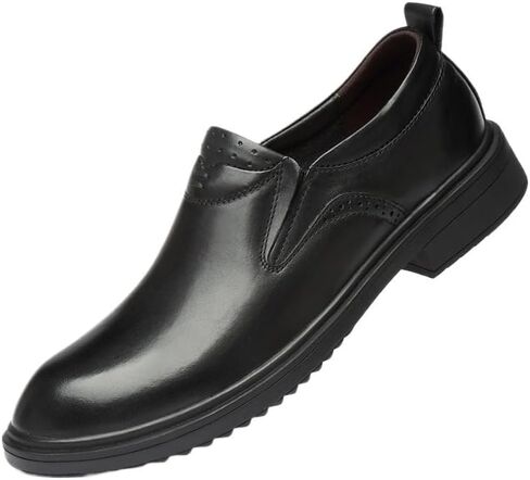 Shoes Men's Black Business Dress Loafers Versatile Round Toe Low-top Oxford Shoes Men Comfortable Soft-Soled Shoes for Wedding Party Work in Kuwait