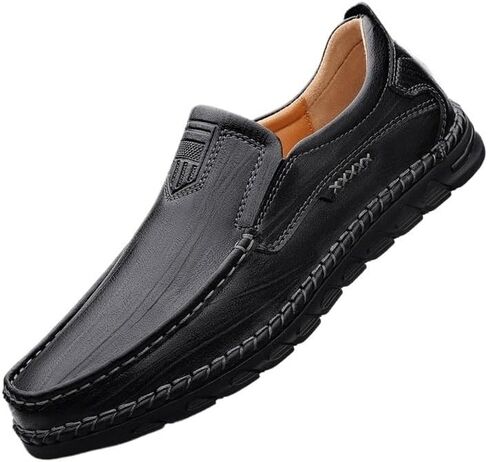 Shoes Men's Business Casual Slip-on Loafers Fashionable Comfortable Thick-soled Oxford Shoes Men Versatile Soft-soled Shoes for Wedding Party Work in Kuwait
