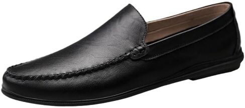 Men's Casual Slip-on Shoes Round Toe flat Heel Shoes Comfortable Breathable Rubber Shoes for Men in Kuwait