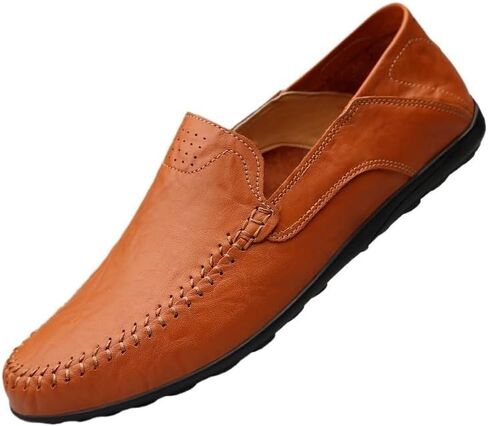 Shoes Men's Classic Slip-on Loafers Fashionable Low-top Round-Toe Soft Soled Oxford Shoes for Wedding Party Driving Men Comfortable Breathable Shoes in Kuwait