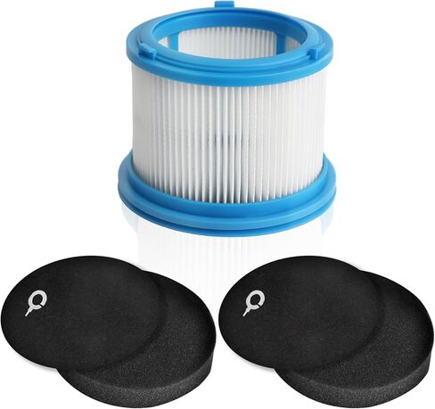 2486 مرشحات بديلة لمكنسة Bissell CleanView 2487 2488 2489 24899 2490 2491 2492 2494 PowerClean، تعمل مع أرقام الأجزاء # 1604130، 1601972، و1608225، 2 مرشحات HEPA + 3 مرشحات للرغوة واللباد in Kuwait