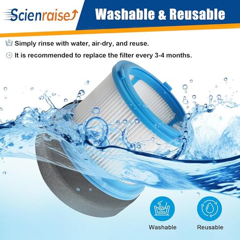 2486 مرشحات بديلة لمكنسة Bissell CleanView 2487 2488 2489 24899 2490 2491 2492 2494 PowerClean، تعمل مع أرقام الأجزاء # 1604130، 1601972، و1608225، 2 مرشحات HEPA + 3 مرشحات للرغوة واللباد in Kuwait