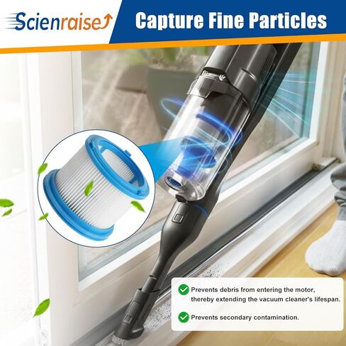 2486 مرشحات بديلة لمكنسة Bissell CleanView 2487 2488 2489 24899 2490 2491 2492 2494 PowerClean، تعمل مع أرقام الأجزاء # 1604130، 1601972، و1608225، 2 مرشحات HEPA + 3 مرشحات للرغوة واللباد in Kuwait