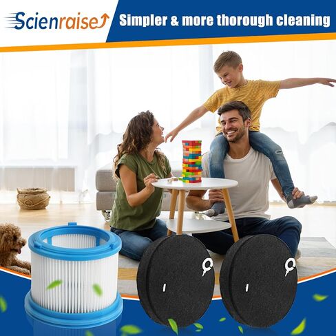 2486 مرشحات بديلة لمكنسة Bissell CleanView 2487 2488 2489 24899 2490 2491 2492 2494 PowerClean، تعمل مع أرقام الأجزاء # 1604130، 1601972، و1608225، 2 مرشحات HEPA + 3 مرشحات للرغوة واللباد in Kuwait