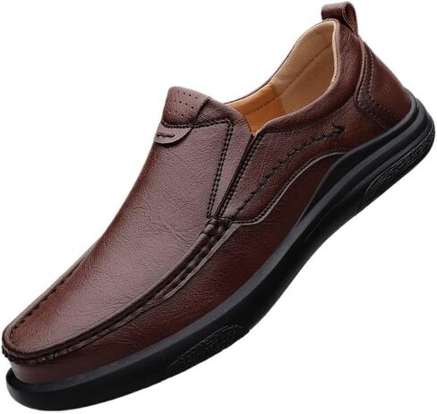 Shoes Men's Comfortable Thick-Soled Slip-on Loafers Fashionable Versatile Casual Oxford Shoes for Shopping Driving Working Men Low-top Soft-Soled Shoes in Saudi Arabia