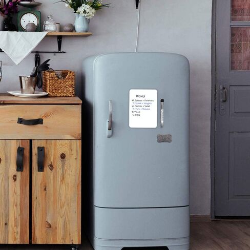 لوحة بيضاء صغيرة من INMORVEN مخطط قائمة المسح الجاف، 8 بوصة × 6 بوصة لوحة مسح جافة مغناطيسية صغيرة لقائمة البقالة في الثلاجة، لوحات بيضاء للثلاجة للقيام بالقائمة، مع علامات وممحاة in Kuwait