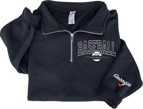 Custom Embroidered Baseball Mama Sweatshirt, Baseball Mama Sweatshirt, Personalized Baseballs Mom Sweater in Saudi Arabia