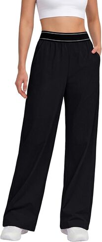 BMJL Womens Track Pants Loose Straight Leg Workout Pants Elastic Waist Lightweight Trousers Summer 2026 in Kuwait