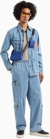 Armani Exchange Men's Denim Light Wash Jacket in Saudi Arabia