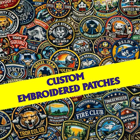 Custom Decorative Patches, Personalized Morale Patches, for Use On Backpacks Caps Jackets Uniforms, Hook Loop Fastener, Sew on, Iron on, Gift for Teams, Family & Pet Lovers in Kuwait