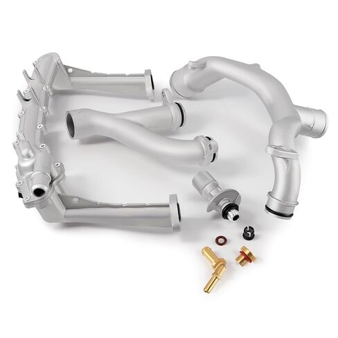 Upgraded Metal Coolant Water Pipe System Kit Compatible with Land Rover Range Rover Sport LR4, Jaguar XE XF XJ 3.0L V6, Replaces LR075991 LR028136 LR049990 LR092992 in Saudi Arabia