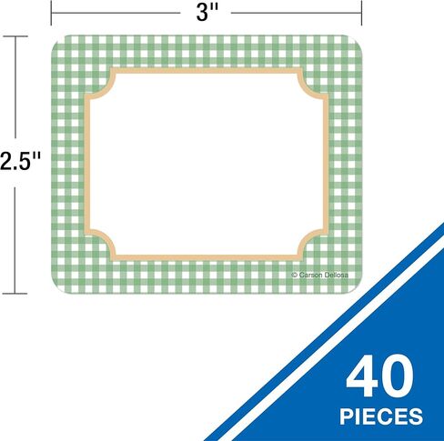 Carson Dellosa Farmers Market 40pc Name Tags, Arts and Crafts Fruit and Veggie Nametags for Daycare Labels, Locker Organization, Back to School Decor, Classroom Essentials, and Teacher Supplies in Saudi Arabia