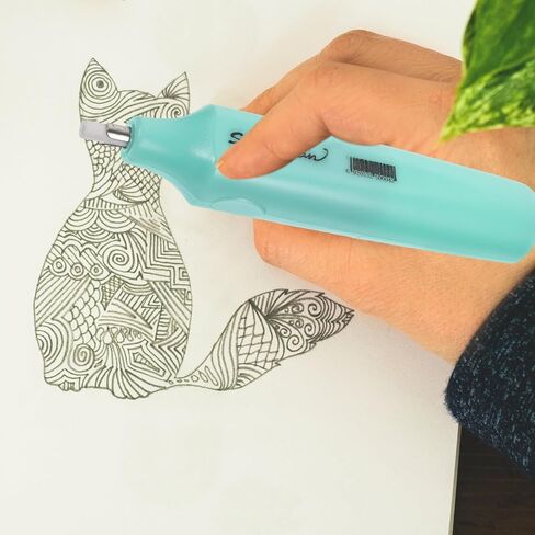 ممحاة كهربائية من Gadpiparty للطلاب، تعمل بالبطارية المحمولة، ممحاة رسم للمدرسة، ملحقات مدرسية مدمجة، هدية عملية للفنون الابتدائية والاستخدام المكتبي in Kuwait